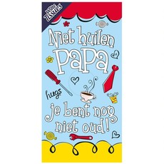 Tissuebox - Niet huilen papa, Je bent nog niet oud