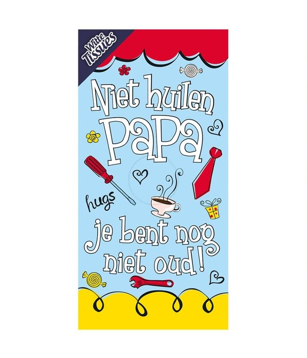Tissuebox - Niet huilen papa, Je bent nog niet oud