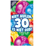 Tissuebox 'Niet huilen, 30 is niet oud'