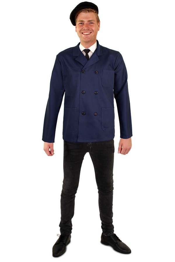 Boeren jas blauw