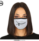 Mondkapje Rits Zip It! Wit