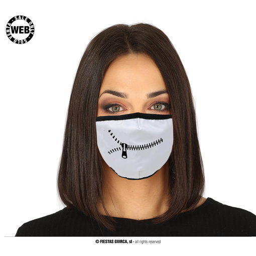 Mondkapje Rits Zip It! Wit