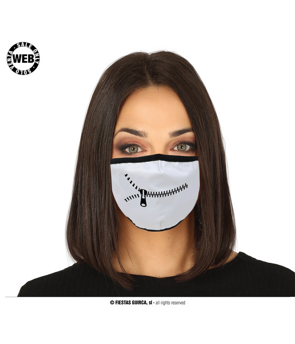 Mondkapje Rits Zip It! Wit