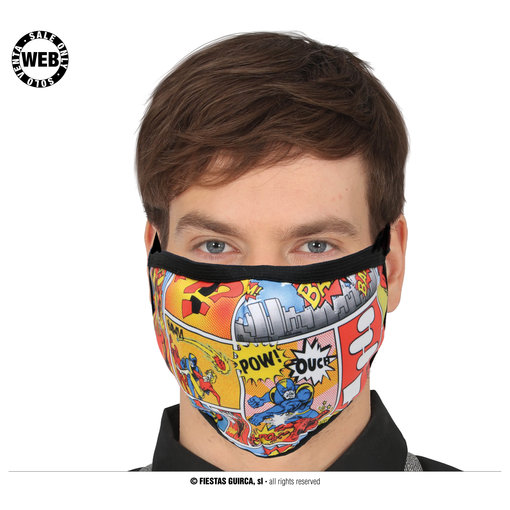 Mondkapje Stripboek Superheld