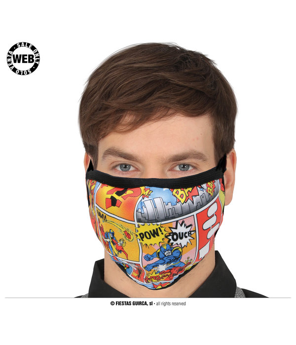 Mondkapje Stripboek Superheld