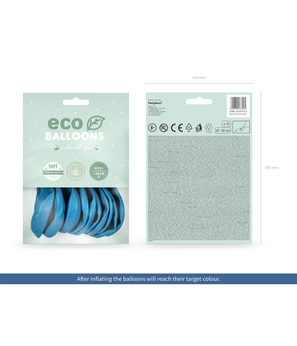 Pastel Ballonnen Lichtblauw Premium Organic (100st)