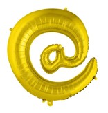 Folieballon Apenstaartje Goud 100cm