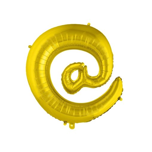 Folieballon Apenstaartje Goud 100cm