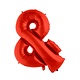 Folieballon '&' Teken Rood 100cm