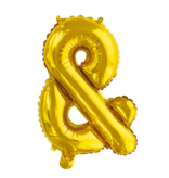 Folieballon '&' Teken Goud 41cm
