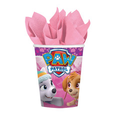 Feestbekers Paw Patrol Roze (8st)