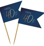 Prikkers 40 Jaar Elegant True Blue (36st)