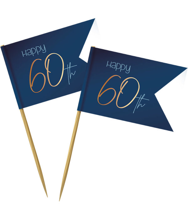 Prikkers 60 Jaar Elegant True Blue (36st)