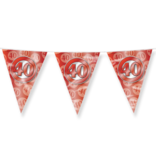 Vlaggenlijn 40 Jaar Getrouwd Robijn Rood (10m)