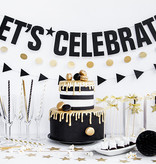 Gouden Sterren Glitter Decoratie (8st)