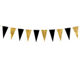 Mini Vlaggenlijn Goud/Zwart (2,15m)