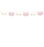 Feestslinger Katten Roze/Wit (1,4m)