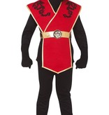 Ninja Kostuum Kind Rood/Zwart