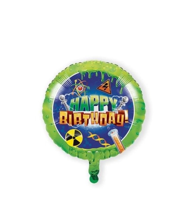 Folieballon Happy Birthday Mad Scientist (46cm)