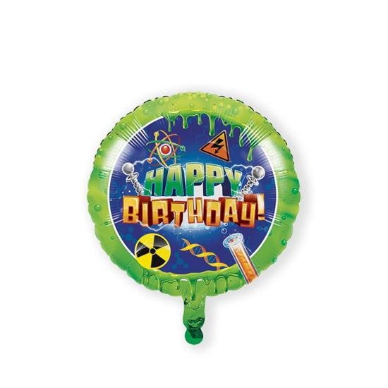 Folieballon Happy Birthday Mad Scientist (46cm)