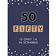 Verjaardagskaart 50 Jaar Scrabble