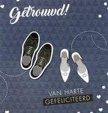 Wenskaart Huwelijk Trouwschoentjes