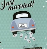 Wenskaart Just Married Groen