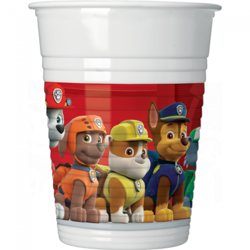 Feestbekers Paw Patrol Rood (8st)