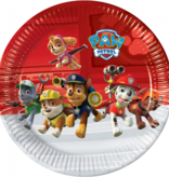 Feestborden Paw Patrol Rood 23cm (8st)