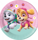Feestborden Paw Patrol Skye & Everest (8st)