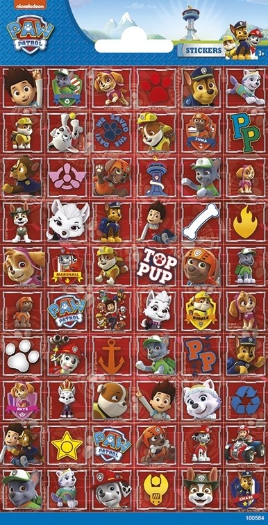 Paw Patrol Stickervel Rood afbeelding