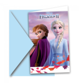 Uitnodigingen Frozen II (6st)