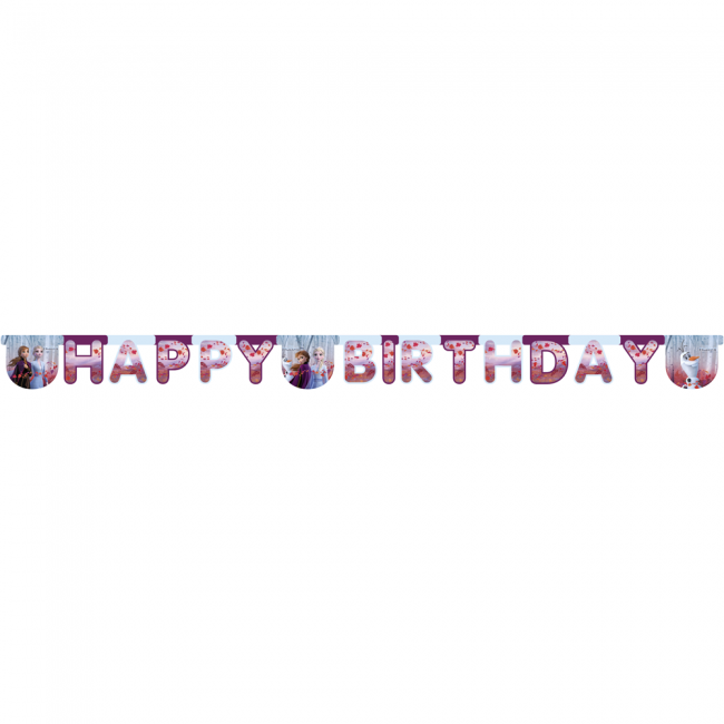 Letterslinger Happy Birthday Frozen II (2m) afbeelding