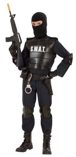 S.W.A.T. kostuum officier kind afbeelding