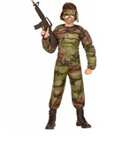 Gespierde super soldaten kostuum kind