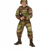 Gespierde super soldaten kostuum kind