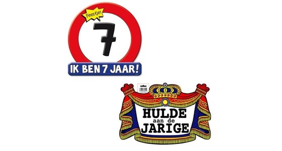 Schild - Bord 7 Jaar