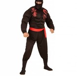 Super Ninja heren kostuum gespierd