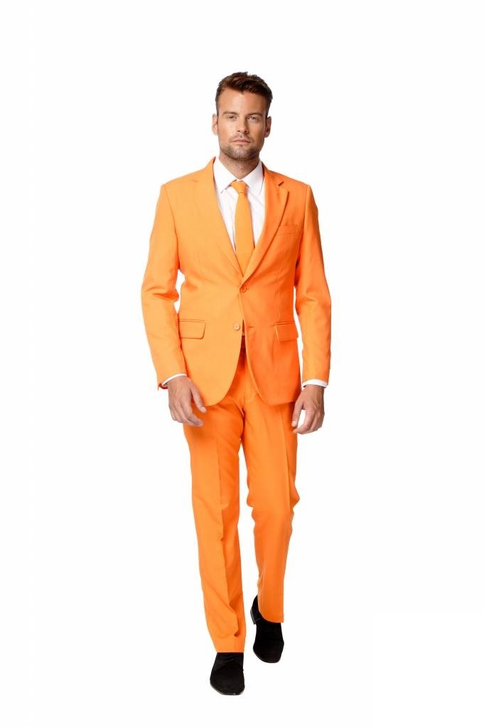 OppoSuits The Orange - Mannen Kostuum - Oranje - Koningsdag Nederlands Elftal - Maat 46