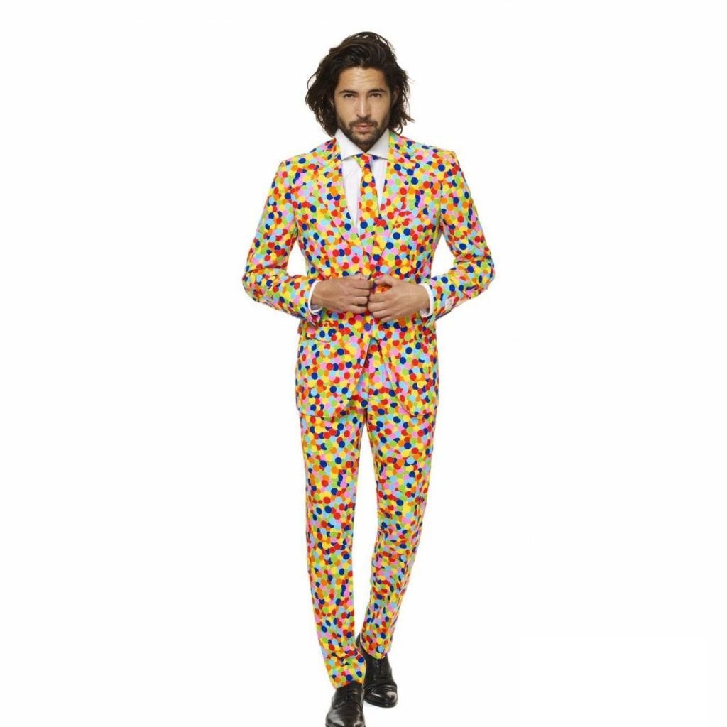 Confetti maatpak Opposuits heren