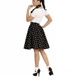 Rock and Roll rokje met sjaaltje zwart