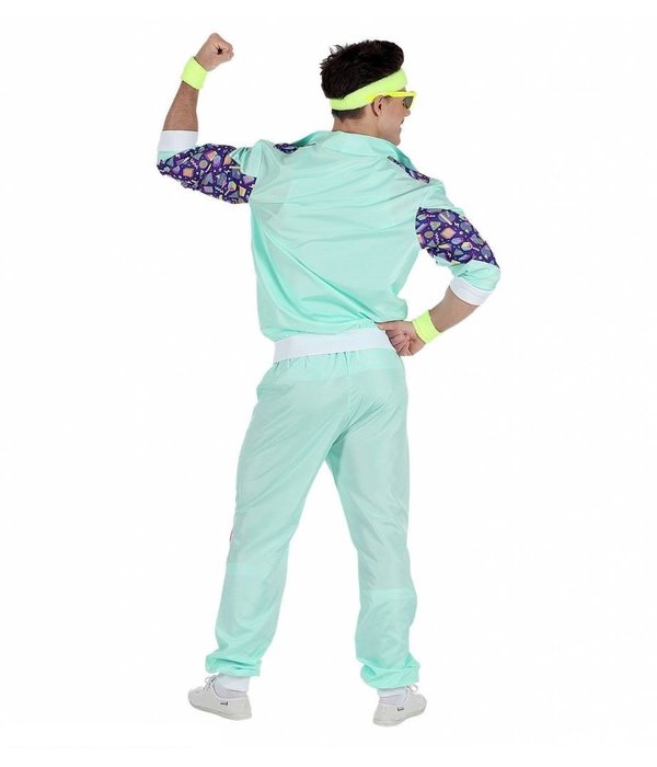 Mintgroen Trainingspak Man Kostuum
