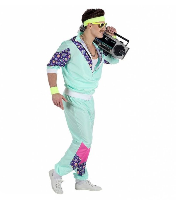 Mintgroen Trainingspak Man Kostuum