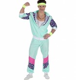 Mintgroen Trainingspak Man Kostuum