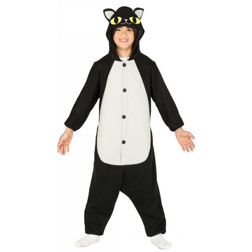 Zwarte Kat Onesie kind