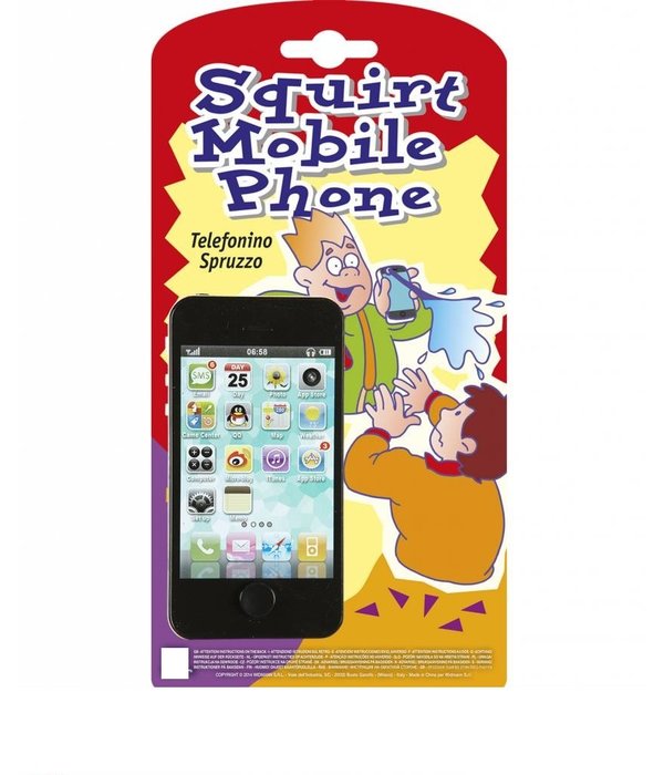 Spuitende mobiele telefoon