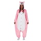 Roze Katten Onesie Volwassen