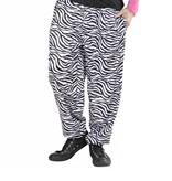 Baggy broek 80's zebra