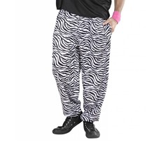 Baggy broek 80's zebra