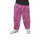 Baggy Broek 80's zebra roze